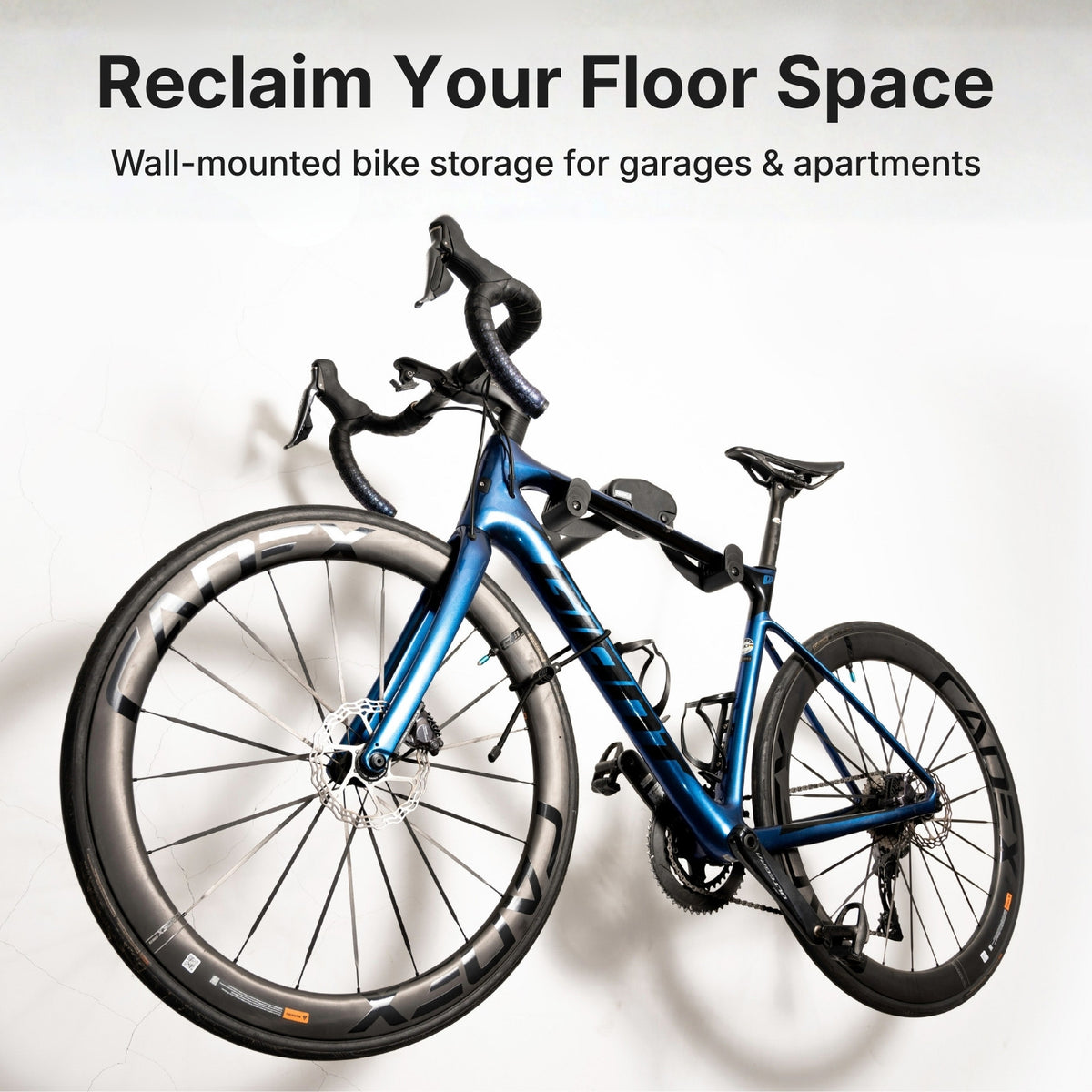 Durovelo Bike Wall Mount - Horizontal Garage Bike Storage System