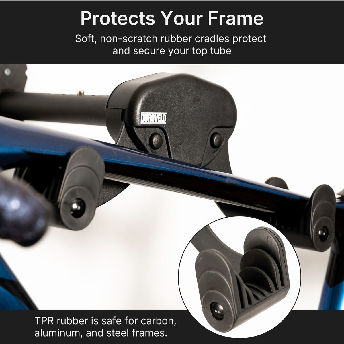 Durovelo Bike Wall Mount - Horizontal Garage Bike Storage System