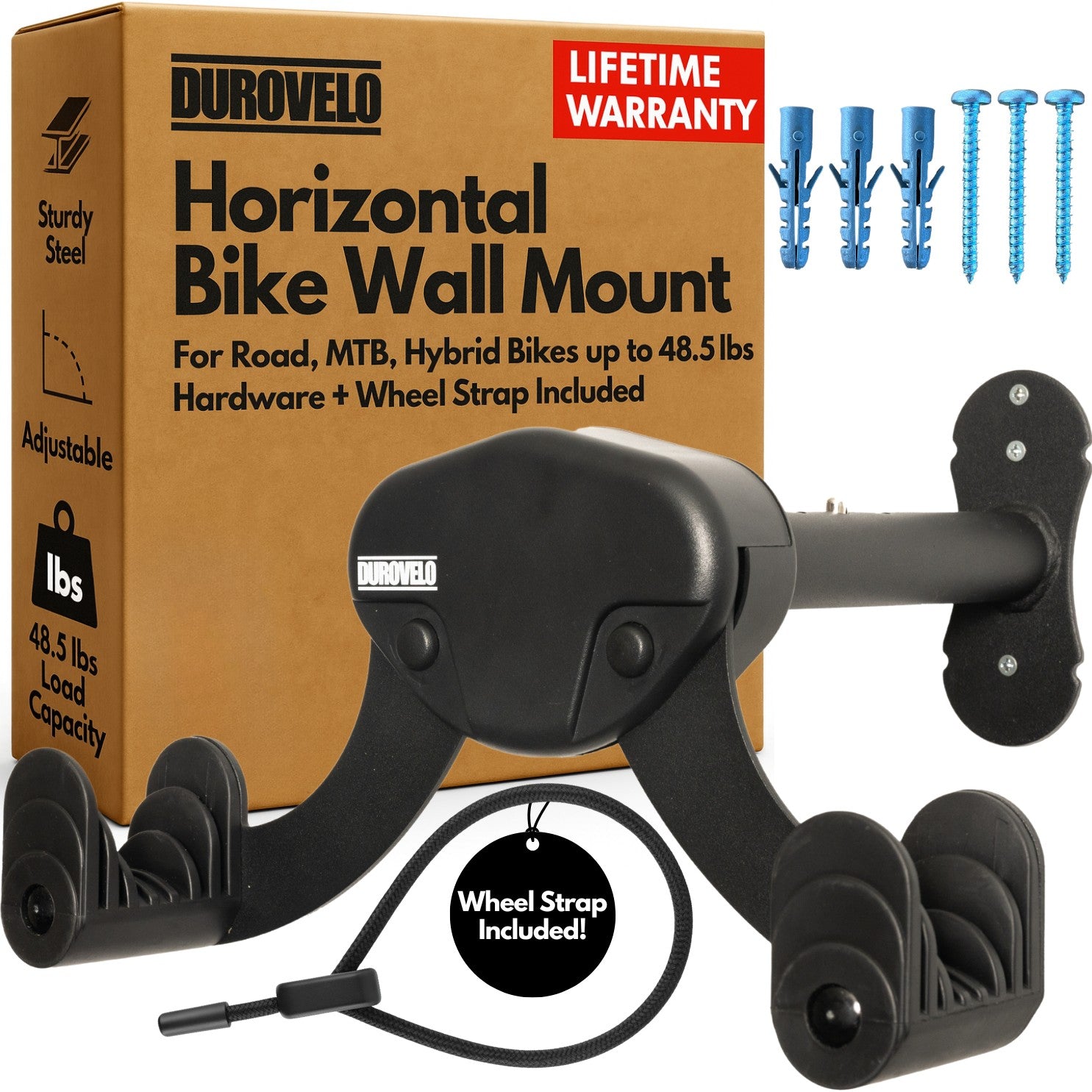 Durovelo Horizontal Bike Wall Mount